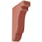 Ekena Millwork 1 3/4"W x 5"D x 7 1/2"H Bedford Wood Vintage Decor Bracket, Salvage Red BKTWD02X05X08BERD - alternate 1